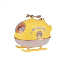 Load image into Gallery viewer, 300ml Cute Cartoon Helicopter Aroma Air Humidifier USB Electric Essential Oil Diffuser with Warm Night Light for Car Office Home

