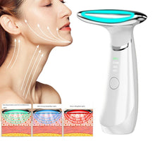 Load image into Gallery viewer, Neck Face Beauty Device EMS Neck Face Lifting Massager Skin Tighten Device LED Photon Anti Wrinkle Double Chin Remover
