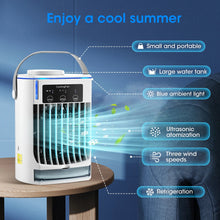 Load image into Gallery viewer, Portable Air Conditioner Mini Fan Cooler Air Cooler USB Air Conditioning 3 Gear Speed Air Cooling Fan Humidifier for Home Office
