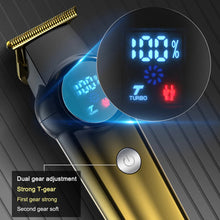 Load image into Gallery viewer, Hair Trimmer 8000 RPM Professional Barber Hair Cutting Machine Hair Clipper Rechargeable Haircut 0mm Trimmer for Men
