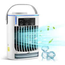 Load image into Gallery viewer, Portable Air Conditioner Mini Fan Cooler Air Cooler USB Air Conditioning 3 Gear Speed Air Cooling Fan Humidifier for Home Office
