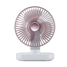 Load image into Gallery viewer, 4000mAh Rechargeable Air Cooling Ventilator Electric USB Auto Rotation Desktop Fan 4 Speed Wind Silent Portable for Home Office

