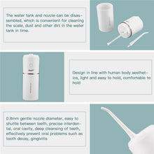 Load image into Gallery viewer, 280ML Water Tank Dental Oral Irrigator USB Rechargeable Water Jet Flosser Portable IPX7 Waterproof Teeth Cleaner Machine
