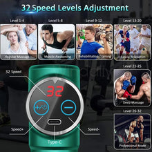 Load image into Gallery viewer, Mini LCD Massage Gun 32 Speed Touch Screen Deep Tissue Percussion Muscle Mini Massager Fascial Gun For Pain Relief Body Massage

