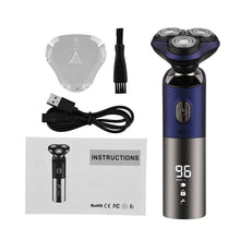 Load image into Gallery viewer, 3D Waterproof Electric Shaver For Men Beard Trimmer Digital LED Display Wet&amp;Dry Hair Cutting Blade Razor Machine With Smart Lock
