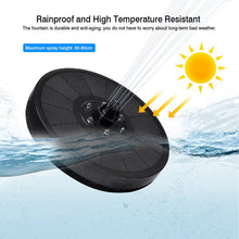 Load image into Gallery viewer, Solar Fountain Colorful LED Lights Swimming Pools Fountain Garden Pool Pond Bird Water Floating Lawn Decoration 7V/3W
