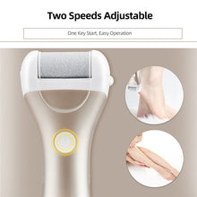 Load image into Gallery viewer, LED  Display Electric Pedicure Foot Grinder Callus Remover Heel Dead Skin Removal Rechargeable Foot Care Tool Files Machine (Gold)
