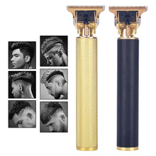 Load image into Gallery viewer, USB Rechargeable T9 Baldheaded Hair Clipper Electric hair trimmer Cordless Shaver Trimmer 0mm Men Barber Hair Cutting Machine
