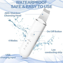 Load image into Gallery viewer, New Ultrasonic Ion Face Cleansing Skin Scrubber Peeling Shovel EMS Facial Pore Cleaner Nu Face Skin Lift Machine Galvanic Spa
