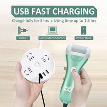 Load image into Gallery viewer, Charged Electric Foot File for Heels Grinding Pedicure Tools Professional Foot Care Tool Dead Hard Skin Callus Remover Effective

