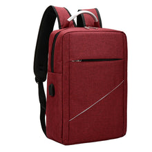 Load image into Gallery viewer, Backpack For Men Luxury Waterproof Nylon Bag For Laptop USB Charging Business Solid Color Rucksack Man Simple Bagpack
