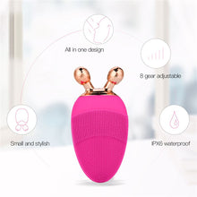 Load image into Gallery viewer, Massager For Face Electric Facial Cleansing Brush Make Up Remover Brush Ultrasonic Facial Deep Cleaning Brushes

