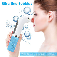 Load image into Gallery viewer, Electric Small Bubble Blackhead Remover USB Rechargeable Water Cycle Pore Acne Pimple Removal Vacuum Suction Facial Cleaner Tool
