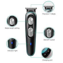 Load image into Gallery viewer, 2 In 1 Electric Hair Clipper Beard Trimmer For Men Cordless Rechargeable Haircutter Pro Powerful Cutting Shaver Travel Home
