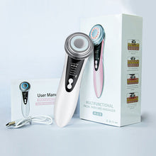 Load image into Gallery viewer, 4 In 1 LED Face Massager Skin Rejuvenation EMS Facial Lifting Wrinkle Removal Skin Tightening Hot Cool Beauty Device
