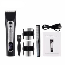 Load image into Gallery viewer, Electric Hair Clipper For Men Rechargeable Shaver Cordless Hair Cutter Digital Beard Hair Trimmer Barber Cutting Razor Machine
