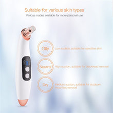 Load image into Gallery viewer, Electirc Blackhead Remover Face Deep Nose Cleaner Pore Acne Pimple Removal Vacuum Suction Facial Diamond Beauty Clean Skin Tool
