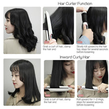 Load image into Gallery viewer, Ceramic Hair Straightener Electric Hair Curler Flat Iron LED Display Straighting Iron Temperature Control Curling Styler
