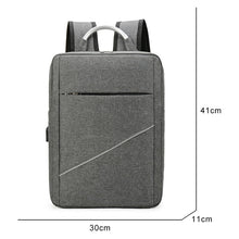Load image into Gallery viewer, Backpack For Men Luxury Waterproof Nylon Bag For Laptop USB Charging Business Solid Color Rucksack Man Simple Bagpack
