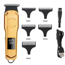 Load image into Gallery viewer, Hair Clipper Electric Hair Trimmer Cordless Shaver Trimmer 0mm Men Barber Hair Cutting Machine for Men Rechargeable USB
