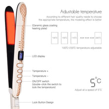 Load image into Gallery viewer, 2 In 1 Professional Hair Straightener Curler Flat Iron LED Digital Display Fast Heating Ceramic Hair Straightening Curler Tools
