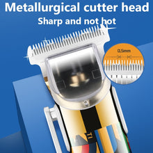 Load image into Gallery viewer, Professional Hair clipper Rechargeable Hair Trimmer Electric Hair Cutting Machine Cord or Cordless Use Barber clipper
