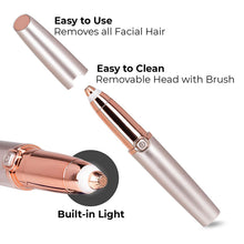 Load image into Gallery viewer, USB NEW Charger Design Eyebrow Trimmer for Women Electrical Eyebrow Hair Remover Eyebrow Razor Portable Epilator Facial Remover
