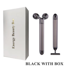 Load image into Gallery viewer, 24k Gold Energy Beauty Bar Facial Face Massager 3D Roller Electric Sonic Energy &amp; T Shape Arm Eye Nose Head Massager Face Lift
