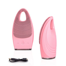 Load image into Gallery viewer, Facial Cleansing Brush Electric Face Clean Device Facial Massager Skin Cleaner Sonic Vibration Deep Pore Cleaning Brush

