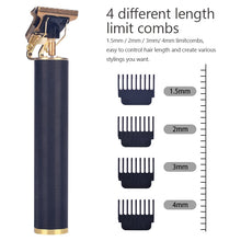 Load image into Gallery viewer, USB Rechargeable T9 Baldheaded Hair Clipper Electric hair trimmer Cordless Shaver Trimmer 0mm Men Barber Hair Cutting Machine
