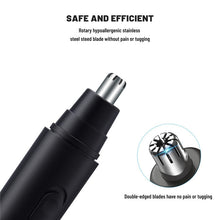 Load image into Gallery viewer, 2 In 1 Portable Men Nose Hair Trimmer Rechargeable Electric Removal Clipper Razor Shaver Trimmer Woman Epilator Washable
