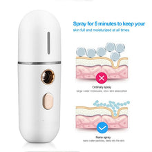 Load image into Gallery viewer, Mini Portable Nano Face Steamer Mist Facial Sprayer Moisturizer Humidifier Moisturizing Beauty Instruments Face Skin Care
