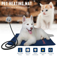 Load image into Gallery viewer, 45×60cm Pet Electric Heating Pad Blanket Pet Dog Cat Winter Warmer Pad Waterproof Adjustable Temperature Dog Mats
