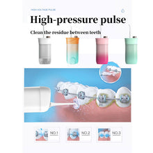Load image into Gallery viewer, 200ml Oral Irrigator Water Flosser Jet Portable Tooth Cleaner USB Rechargeable Teeth Whitening Irrigator Dental Cleaning Tools
