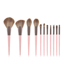Load image into Gallery viewer, 11pcs Makeup Brushes Set Cone Wooden Handle Foundation Eyeshadow Loose Powder Cosmetic Beauty Kit
