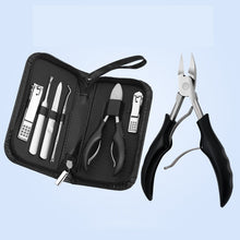 Load image into Gallery viewer, 6Pcs/lot Manicure Set Pedicure Sets Nail Clipper Stainless Steel Professional Nail Cutter Tools with Travel Case Kit
