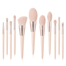 Load image into Gallery viewer, 11Pcs Pink Makeup Brush Set Eye Shadow Blending Eyeliner Eyelash Eyebrow Brushes For Women Beauty Glitter Make Up Brush Tools
