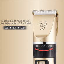 Load image into Gallery viewer, Professional Pet Dog Hair Trimmer Animal Grooming Clippers Cat Cutter Machine Shaver Electric Scissor Pets Nail Clipper Set
