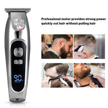 Load image into Gallery viewer, Professional Men Hair Clipper Electric Hair Trimmer Kit LED Display Hair Cutting Blade Rechargeable Machine Hair Styling
