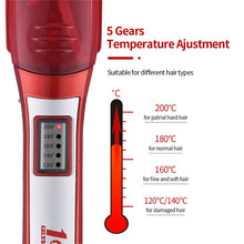 Load image into Gallery viewer, 2 In 1 Steam Straightenerfour-Gear Temperature Adjustment Curling Iron Flat Iron Curling Iron Hair Curler for Women Hair
