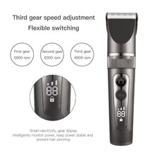 Load image into Gallery viewer, Rechargeable Electric Hair Clippers For Men Kids Hair Cutter Professional Barber Trimmer Razor Digital Display Shaver Machine
