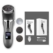 Load image into Gallery viewer, Electric Pedicure Foot Grinder File Callus Remover USB Rechargeable Heels Dead Skin Removal Vacuum Cleaner with LED display
