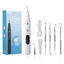 Load image into Gallery viewer, Ultrasonic Dental Cleaner Set Dental Calculus Scaler Electric Sonic Oral Teeth Tartar Remover Plaque Stains Cleaner Teeth Tool
