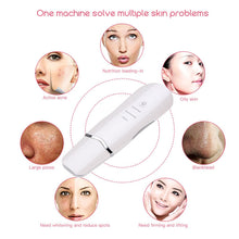 Load image into Gallery viewer, Ultrasonic Facail Skin Scrubber Ion Deep Cleaning Pore Dirt Cleaner Exfoliating Blackhead Remover Face Lifting Peeling Machine
