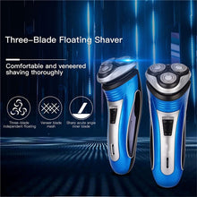 Load image into Gallery viewer, Electric Hair Beard Trimmer USB Rechargeable Shaver 3D Floating Heads Razors For Men Bareheaded Shaving Face Care Hair Cutting
