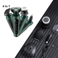 Load image into Gallery viewer, 4 In 1 Rechargeable Beard Trimmer Electric Shaver For Men Waterproof Hair Clippers Nose Ear Trimmer Face Cleaning Brush Machine
