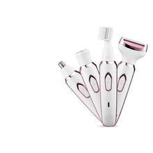 Load image into Gallery viewer, 4 in 1 Electric Women Epilator Bikini Body Armpit Electric USB Rechargeable Hair Removal Trimmer Quick Safe Hair Removal Shaver
