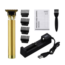 Load image into Gallery viewer, Portable Electric Hair Clippers T-blade For Men's Hair Beard Trimmer Barehead Barber Blade Haircut Shaver Styling Machine
