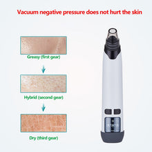 Load image into Gallery viewer, Electric Blackhead Remover Facial Pore Cleaner with Heating Vacuum Suction Diamond T Zone Deep Cleaning Pimple Removal Machine
