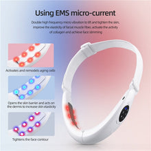 Load image into Gallery viewer, V-Line Lift Up Belt Chin Lift Belt Machine Red Light Blue Light LED Face Slimming Vibration Face Lifting Massager For Face
